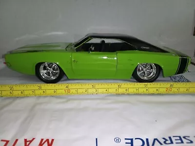 Jada 1:24 *No Box* Big Time Muscle 1970 Dodge Charger - Green Damaged  • $18