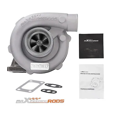 Universal Turbo Turbocharger For T3 T4 T04E A/R .50 Turbine A/R .57 Oil Cooling • $157.42