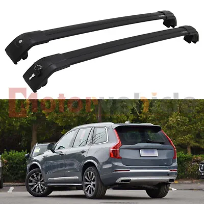 US Stock For Volvo XC90 2016-2023 Black Lockable Cross Bars Roof Rack Rails • $99