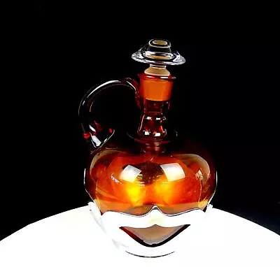 Cambridge Glass Farber Bros Amber 8 1/4  Decanter With Stopper 1932-1965 • $57.47