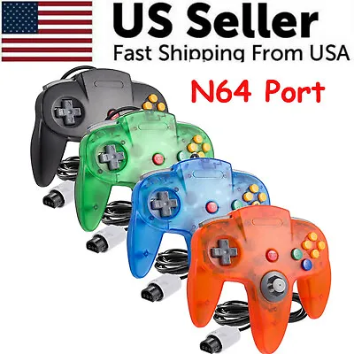 Wired N64 Controller Joystick Compatible With Nintendo 64 N64 Video Game US New • $18.99