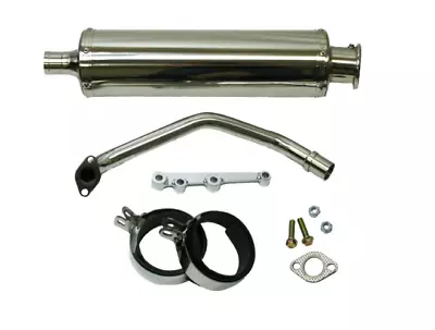 $189.99 • Buy SSP-G 2nd Gen GY6 125 150cc Round Stainless Performance Exhaust QMJ152 QMJ157