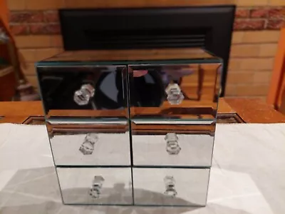 Bevelled Mirrored  6 Drawer Jewellery / Trinket Cabinet / Box • $60