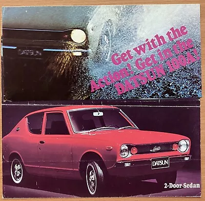 1972 Datsun 100A Original British Sales Brochure • $13.46