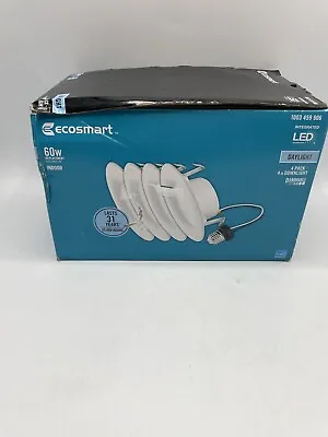 EcoSmart 4 Pack 4  White LED Recessed Trim Lighting Downlight -  Daylight • $10.50
