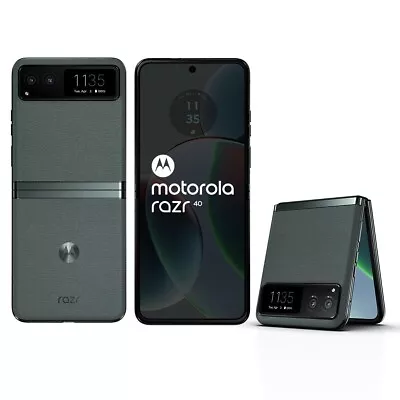 Motorola RAZR 5G 2023 128GB Sage Green XT2323-2 Unlocked VERY GOOD • $367.45