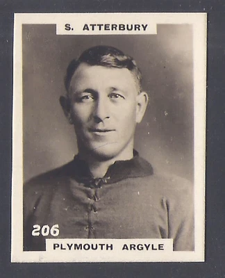 £2.99 • Buy Pinnace Football-pinnace Back-#0206- Plymouth Argyle - S. Atterbury