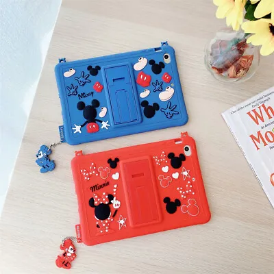 Mickey Mouse Kids Silicone Kickstand Stand Case Shockproof Cover For Apple IPad • £11.99