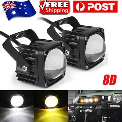 2x 2inch 8D LED Work Light Bar Spot Lights Fog Driving Lamp Offroad Truck SUV AU • $45.58