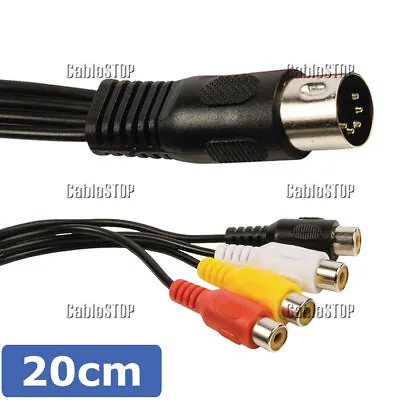 5 Pin DIN To RCA Cables Bang & Olufsen B&O NAIM QUAD Lead • £3.85