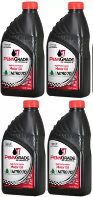 PennGrade 1 Engine Oil 71176; Nitro 70 70W ZDDP Enhanced - 4 Quarts • $45.99