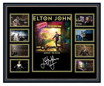 $119.99 • Buy Elton John Australia 2019 Farewell Yellow Brick Road Signed Framed Memorabilia