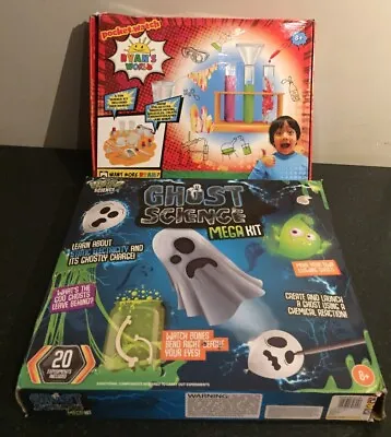 £9.99 • Buy 2 Children’s Chemistry Set Toy Ryans World Cool Chemistry/Ghost Science Mega Kit
