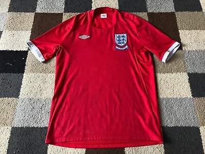 £25 • Buy ENGLAND 'Umbro’ Football Red AWAY Shirt 2010-2011 (Large L) Adult SOUTH AFRICA