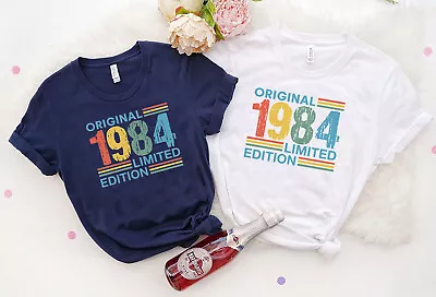 40th Birthday T-shirt Custome Design Gift For Man Women Tees Original 1984 • £5.99