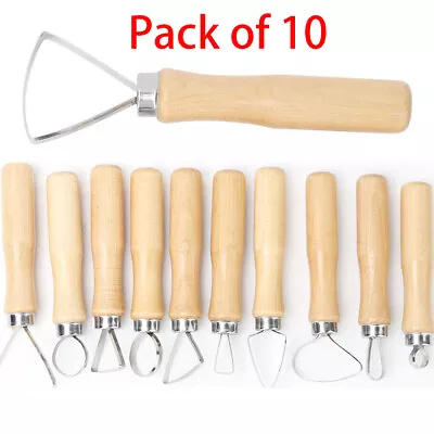 10Pcs Carving Spatula Modeling Kit & Metal Clay Pottery Sculpting Tool Set USA • $15.98