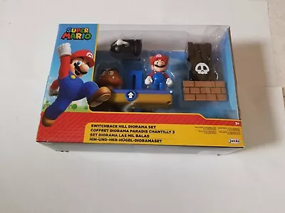 Nintendo Super Mario SWITCHBACK HILL 2.5  Diorama Set W/Racoon Mario & Goomba • $12.30