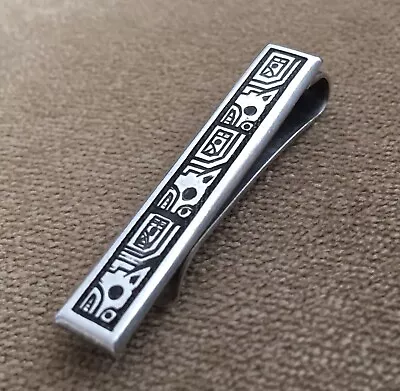 Vintage Signed Native Tribal Design Symbols 925 Sterling Silver Money Clip • $54.95