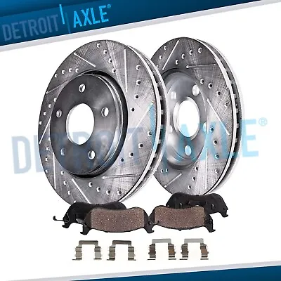 Front Drilled Rotor Brake Pads For Chrysler Sebring Dodge Stratus Galant Eclipse • $80.30