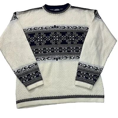 Meister Fair Isle Wool Blend Ski Pullover Sweater Size M • $29.99
