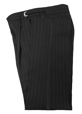 Men's Ralph Lauren Black Tuxedo Pants Pinstriped With Satin Leg Stripe • $8.96