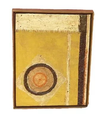 Modern Vintage Abstract On Board Signed O’Keeffe Mixed Media Piece Of Art • $375