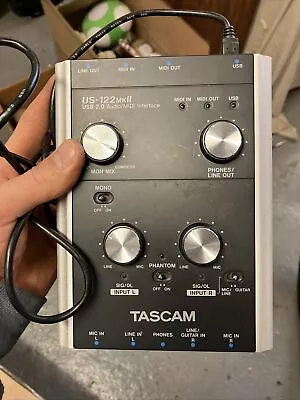 Tascam Us-122mkII Audio Midi Interface Works! • $35