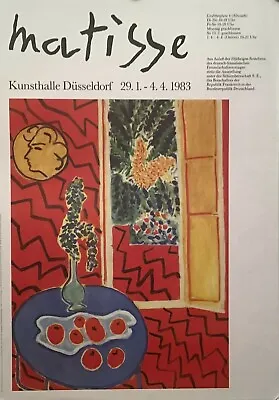 1983 Original Vintage Henri Matisse Poster Düsseldorf • $285