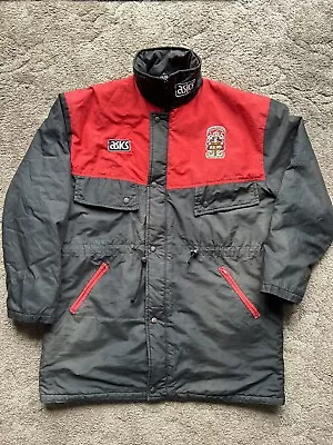 Stoke City FC 1993/94 Vintage ASICS Managers Coat Bench Jacket RARE Adult Large • £10