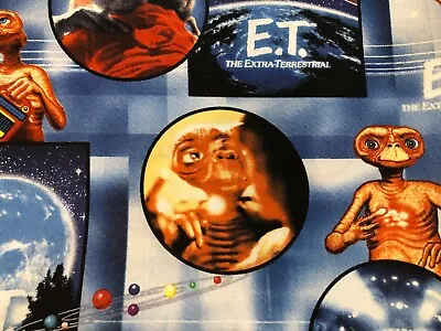 Movie ET Extra-Terrestrial Universal 100% Cotton Fat Quarter 18 X22  NEW Mask  • $6.95