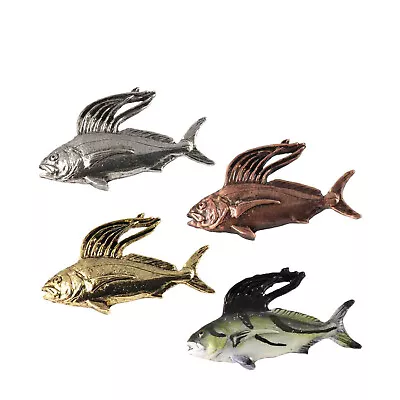 Pewter Roosterfish Fishing Lapel Pin Or Refrigerator Magnet Made In USA S024 • $17.89