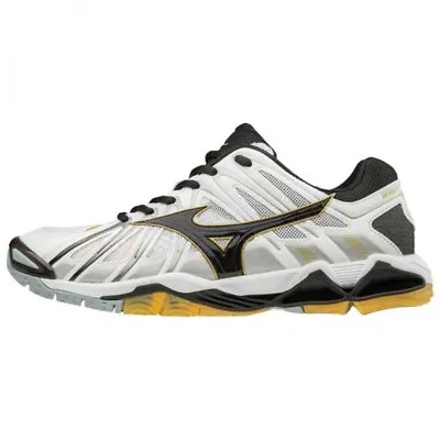 Mizuno Volleyball Shoes Wave Tornado X2 V1GA1812 White × Black × Gold • $198