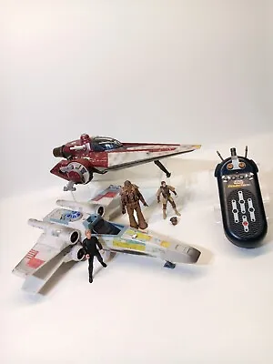 Vintage 90s Kenner Star Wars X-Wing V-Wing Luke Princess Leia Merumeru Mixed Lot • $45