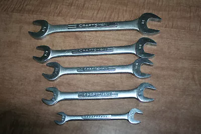 Lot Of 5 Vintage Craftsman Open End Wrenches 3/8 -7/8  Tested Works!! See Pix!! • $10.99