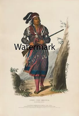 McKenney Hall Indian - Tuko-see-mathla - A Seminole Chief -  17x22 LARGE Print • $24.99