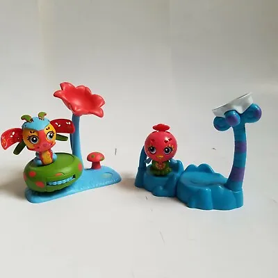 Zoobles Butterfly And Bird + Happitat #219 Whisper #220 Swift Playsets • £4.99