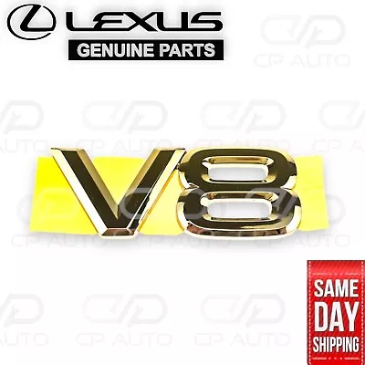 1998 - 2002 Lexus Lx470 Rear Back Door Liftgate V8 Emblem Gold Oem New • $36.95