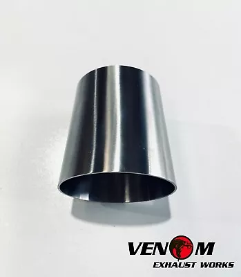 3.5  X 3.0  INCH (89mm X 76mm) REDUCER CONE Stainless Steel Exhaust Pipe Tube • $49.95