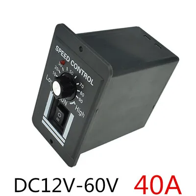 40A PWM DC Motor Speed Controller 12V 24V 36V 48V Variable Speed Switch Reverse • $19.99