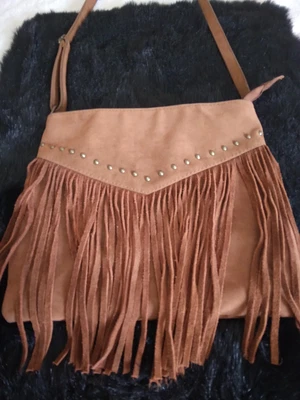 £9.94 • Buy Boho Chic Suede Fringe Crossbody Bag Brown Purse Unbranded Hippie