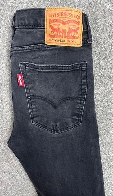 £0.99 • Buy Levis 519 HI-BALL Super Skinny Stretch Denim Jeans Mens W34 L29 Black Skinny #5