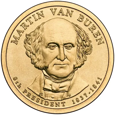 Pristine Uncirculated 2008 $1 Martin Van Buren Presidential Coin • $2.50