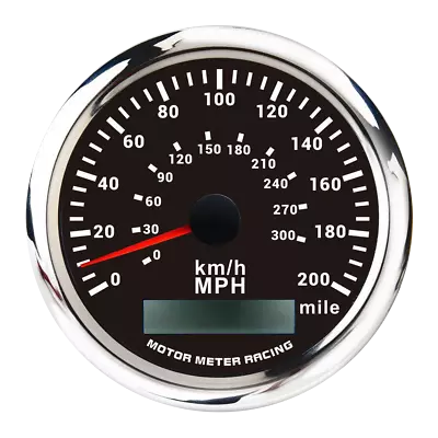 $54.14 • Buy W PRO 85mm GPS Speedometer 200 MPH/300 KMH Waterproof For Car Marine Boat Truck