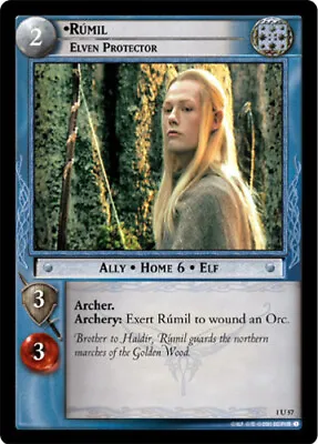 4x  Rumil Elven Protector - 1U57 Ungraded Fellowship Of The Rings • $1.36
