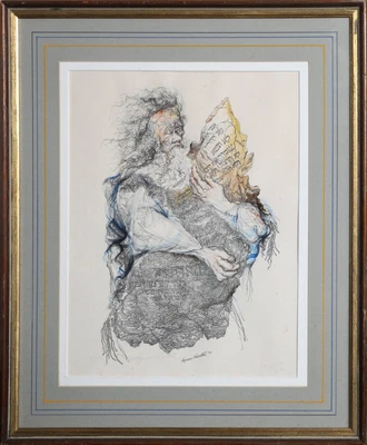 $700 • Buy Seymour Rosenthal, Moses With Tablet, Lithograph, Signed And Numbered In Pencil