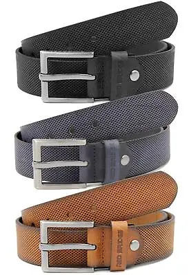 Redbridge Men's Belt Real Leather Belt Jeans Belt 7033 • £29.08