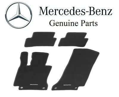 Genuine Mercedes Carpeted Floor Mats E-Class Sedan (10-16) Black Set (x4) OEM • $149.99