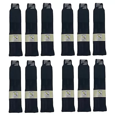 Lot Of 12 Vintage 1960’s Black Men’s Over The Calf Tall Thin Sheer Dress Socks • $59.99