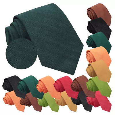 £11.99 • Buy James Alexander Designer Plain Ottoman 100% Wool Formal Casual Mens Tie