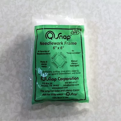 Q Snap 6  X 6  Needlework Frame Use For Cross Stitch Quilting Embroidery Beading • $12.20